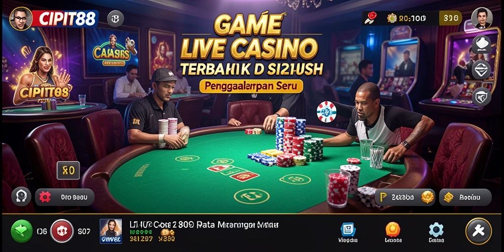 Tampilan gameplay Live Casino di CIPIT88 yang menarik dan interaktif.