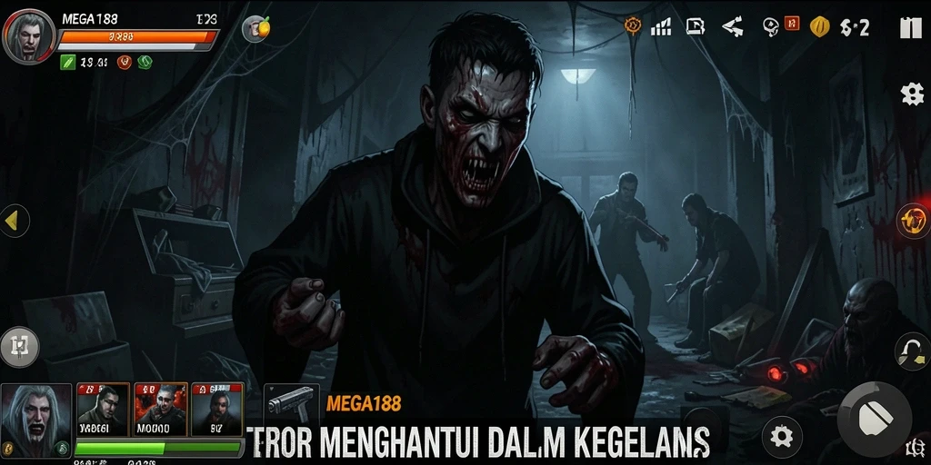 Gameplay menyeramkan di dunia gelap yang penuh ketegangan.