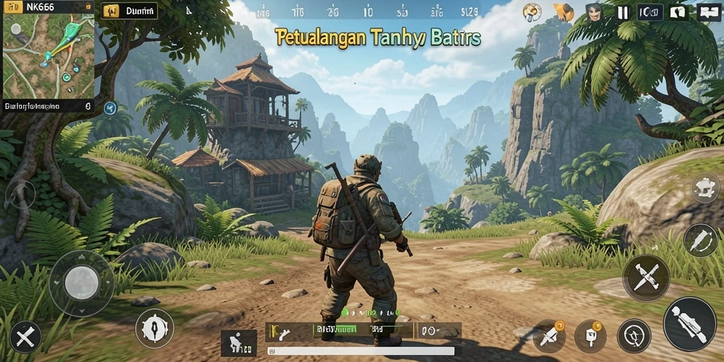Tampilan gameplay <strong>NK666</strong> yang mengesankan dalam dunia terbuka.