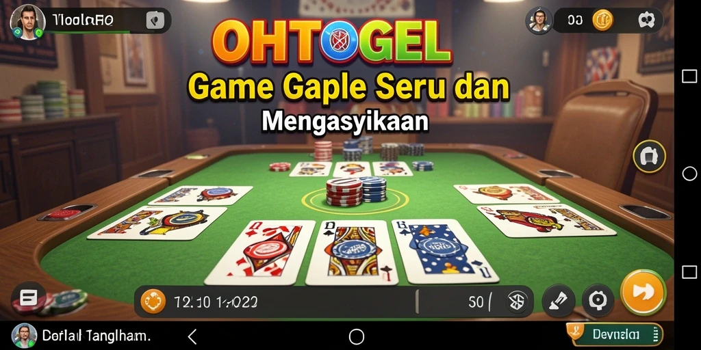Gameplay OHTOGEL yang menegangkan dalam permainan Gaple.