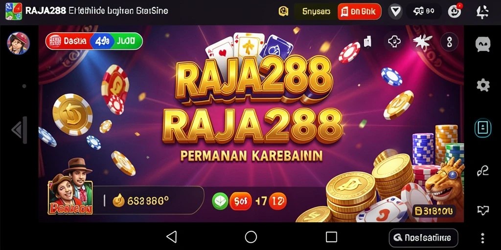 Tampilan gameplay RAJA288 dengan berbagai pilihan permainan kasino yang menarik.