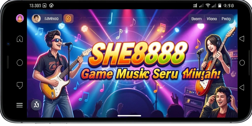 Tampilan menarik dari gameplay SHE888 dengan berbagai musik.